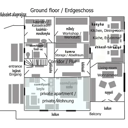 公寓 Panoramahaus 拉登泰因